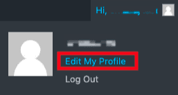 edit user profile link