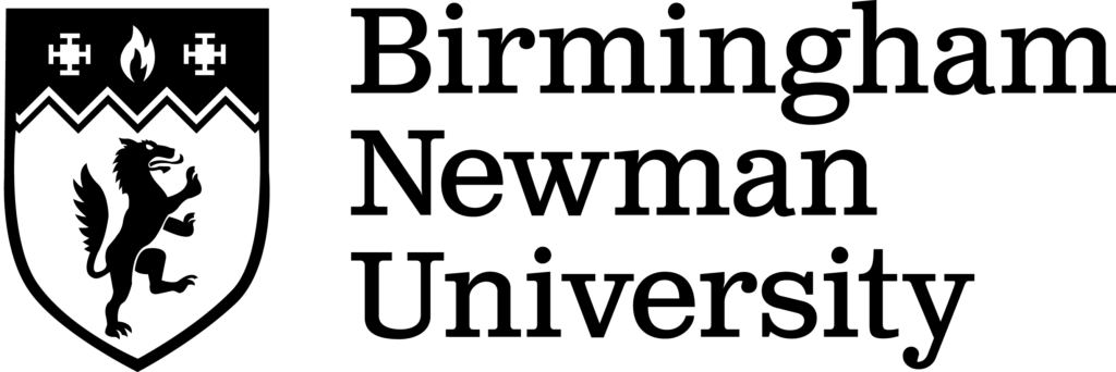 Birmingham Newman University Logo black smile, digital agency for universities